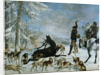 The kill of deer (LHallali au cerf), ca 1867 by Anonymous