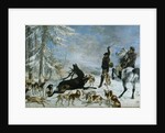The kill of deer (LHallali au cerf), ca 1867 by Anonymous
