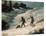 Hunters in the Snow (Chasseurs dans la neige), ca 1864 by Anonymous