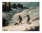 Hunters in the Snow (Chasseurs dans la neige), ca 1864 by Anonymous