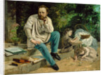 Pierre-Joseph Proudhon and his children, 1865 by Anonymous