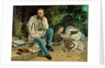 Pierre-Joseph Proudhon and his children, 1865 by Anonymous