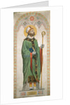 Saint Rupert of Salzburg. Cardboard for the windows of the Chapel of St. Ferdinand, 1842 by Anonymous