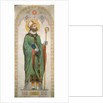 Saint Rupert of Salzburg. Cardboard for the windows of the Chapel of St. Ferdinand, 1842 by Anonymous