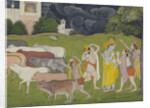 Krishna and the Call of the Flute, c. 1790 by Anonymous