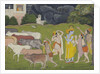 Krishna and the Call of the Flute, c. 1790 by Anonymous