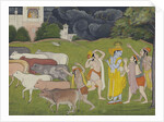 Krishna and the Call of the Flute, c. 1790 by Anonymous
