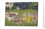 Krishna and the Call of the Flute, c. 1790 by Anonymous