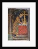 Charles IV places a splinter of the Holy Cross in a reliquary, c. 1360 by Anonymous
