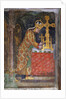 Charles IV places a splinter of the Holy Cross in a reliquary, c. 1360 by Anonymous