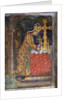 Charles IV places a splinter of the Holy Cross in a reliquary, c. 1360 by Anonymous