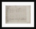 The autograph manuscript: Le nozze di Figaro, Opera buffa in four acts, 1785 by Anonymous