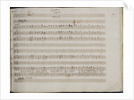 The autograph manuscript: Le nozze di Figaro, Opera buffa in four acts, 1785 by Anonymous