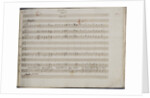 The autograph manuscript: Le nozze di Figaro, Opera buffa in four acts, 1785 by Anonymous