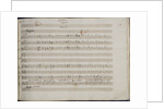 The autograph manuscript: Le nozze di Figaro, Opera buffa in four acts, 1785 by Anonymous