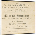 La clemenza di Tito. The first edition of the vocal score, 1795 by Anonymous