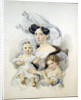 Portrait of Countess Elizaveta Nikolaevna Chernyshova, née Zotova, with daughters, c. 18 by Anonymous