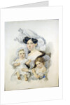 Portrait of Countess Elizaveta Nikolaevna Chernyshova, née Zotova, with daughters, c. 18 by Anonymous
