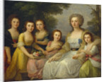 Portrait of Countess Anna Stepanovna Protasova with her Nices, 1788 by Anonymous