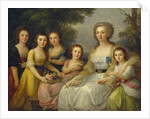 Portrait of Countess Anna Stepanovna Protasova with her Nices, 1788 by Anonymous