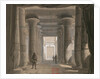 Set design for opera Aida by Giuseppe Verdi. Théâtre de lOpéra, Cairo, 1871 by Anonymous
