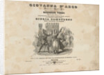 Cover of the first edition of the vocal score of opera Giovanna dArco by Giuseppe Verdi, c. 1846 by Anonymous