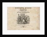 Cover of the first edition of the vocal score of opera Giovanna dArco by Giuseppe Verdi, c. 1846 by Anonymous