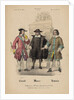 Costume design for the opera I masnadieri by Giuseppe Verdi, 1847-1848 by Anonymous