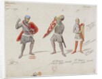 Costume design for the opera Jérusalem by Giuseppe Verdi, on 26 November 1847 by the Paris Opera at by Anonymous