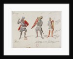 Costume design for the opera Jérusalem by Giuseppe Verdi, on 26 November 1847 by the Paris Opera at by Anonymous