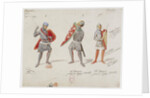 Costume design for the opera Jérusalem by Giuseppe Verdi, on 26 November 1847 by the Paris Opera at by Anonymous
