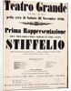 Premiere Poster for the opera Stiffelio by Giuseppe Verdi in Teatro Grande, Trieste, 1850 by Anonymous