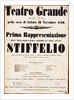 Premiere Poster for the opera Stiffelio by Giuseppe Verdi in Teatro Grande, Trieste, 1850 by Anonymous