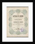 Cover of the vocal score of opera La battaglia di Legnano by Giuseppe Verdi, 1860 by Anonymous