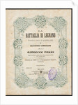 Cover of the vocal score of opera La battaglia di Legnano by Giuseppe Verdi, 1860 by Anonymous