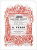 Cover of the vocal score of opera I Lombardi alla prima crociata by Giuseppe Verdi, 1861 by Anonymous