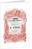 Cover of the vocal score of opera I Lombardi alla prima crociata by Giuseppe Verdi, 1861 by Anonymous