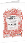 Cover of the vocal score of opera I Lombardi alla prima crociata by Giuseppe Verdi, 1861 by Anonymous