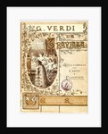 Cover of the vocal score of opera La Traviata by Giuseppe Verdi, 1853 by Anonymous