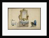Vanity table, Desdemonas room. Set design for opera Otello by Giuseppe Verdi, world premiere, La Sc by Anonymous