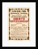 Poster for the opera Oberto conte di San Bonifacio by Giuseppe Verdi in Teatro Regio di Parma, 1913 by Anonymous