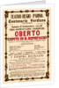 Poster for the opera Oberto conte di San Bonifacio by Giuseppe Verdi in Teatro Regio di Parma, 1913 by Anonymous