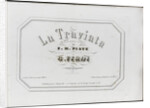 La Traviata: first edition of the original version, 1854 by Anonymous