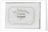 La Traviata: first edition of the original version, 1854 by Anonymous