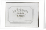 La Traviata: first edition of the original version, 1854 by Anonymous