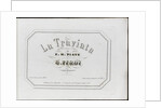 La Traviata: first edition of the original version, 1854 by Anonymous