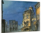 Set design for opera Simon Boccanegra by Giuseppe Verdi, 1881 by Anonymous