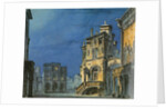 Set design for opera Simon Boccanegra by Giuseppe Verdi, 1881 by Anonymous