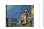 Set design for opera Simon Boccanegra by Giuseppe Verdi, 1881 by Anonymous