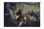 Saint Camillus de Lellis saves the sick of the Ospedale di Santo Spirito in Sassia during the floodi by Anonymous